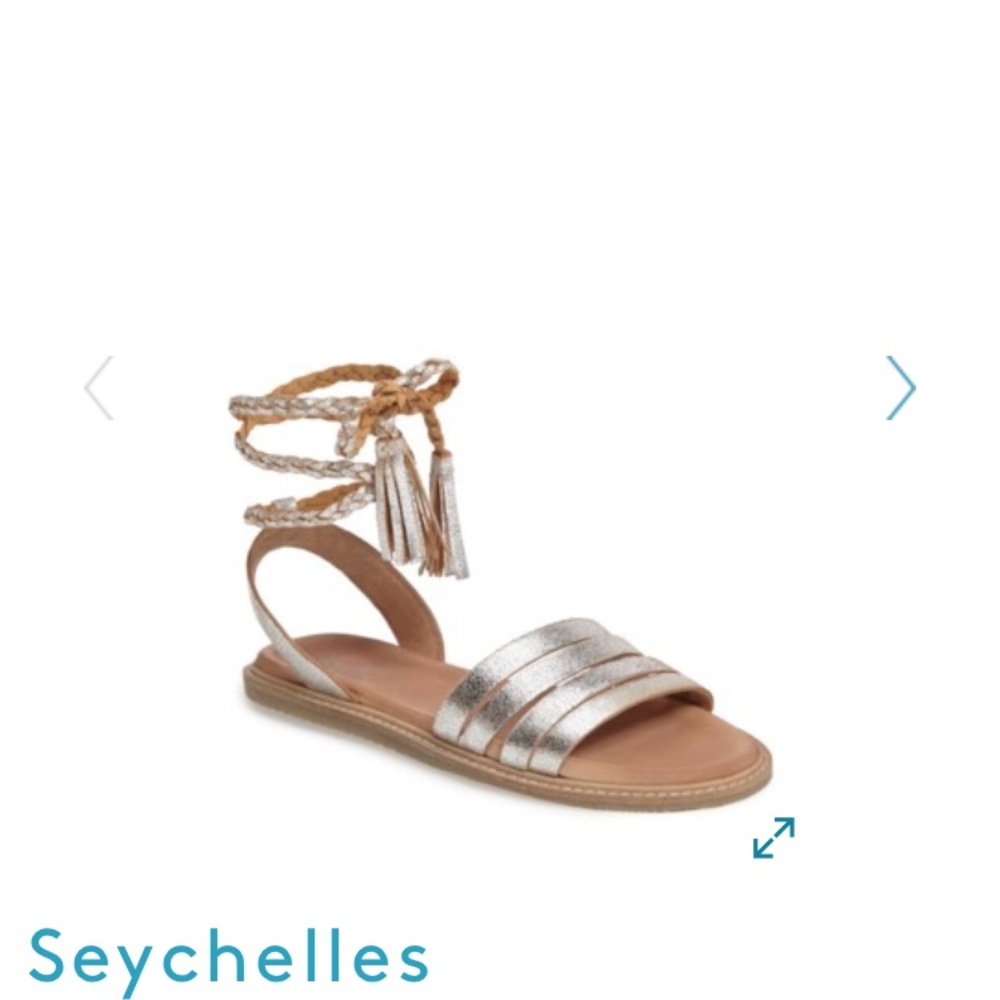 Seychelles botanical leather sandal size 8.5 New!